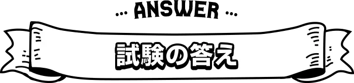 ANSWER 試験の答え